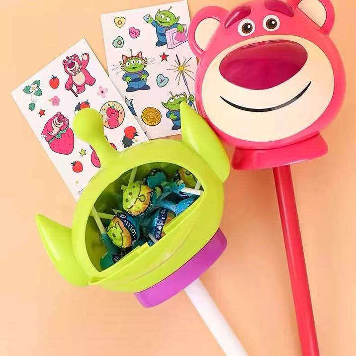 临期B01 乐达学糖公仔造型棒棒糖80g草莓熊/三眼仔儿童糖果零食,零食/坚果/特产,棒棒糖,淘宝优惠券,粉丝福利购,淘宝优惠卷