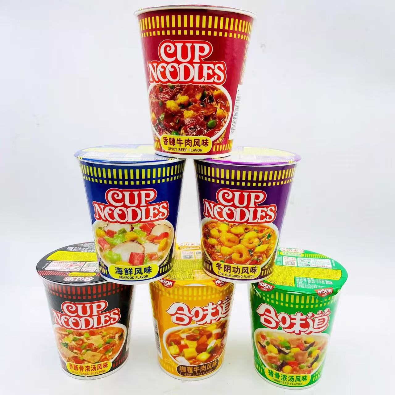 合味道杯面泡面海鲜味方便面速食