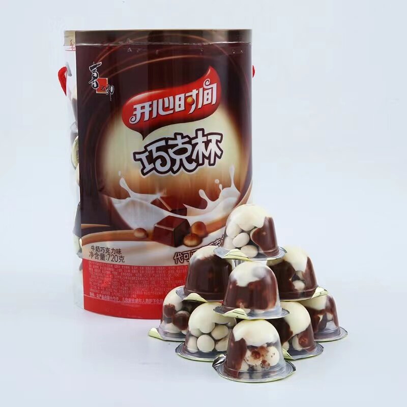 喜之郎开心时间巧克杯桶装720g