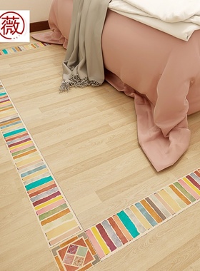 地砖贴脚花波导线贴纸波打线瓷砖过道客厅拼花地板砖个性花纹装饰