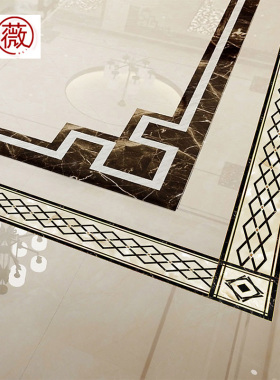 欧式客厅波导线瓷砖对角贴纸装饰踢脚线地脚线墙贴画防水腰线自粘