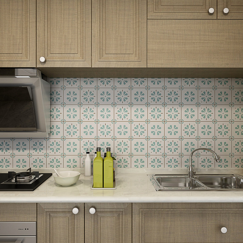 小薇简约自粘墙纸卫生间浴室墙面保护膜防水翻新装饰墙贴防油