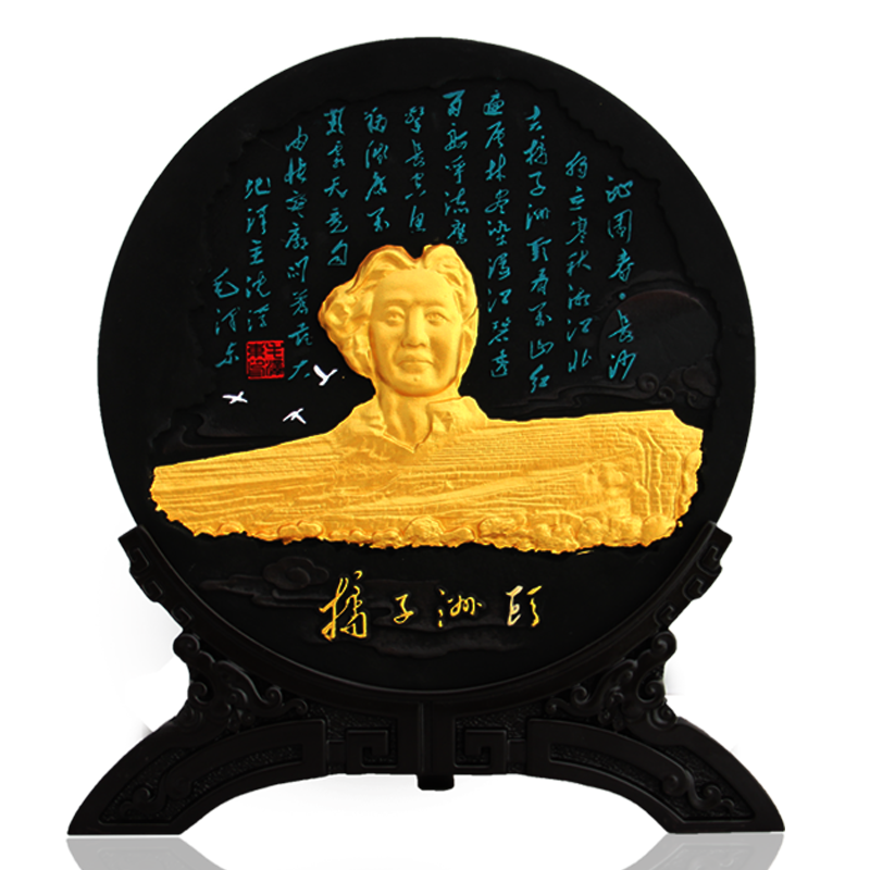 新中式創(chuàng)意炭雕風(fēng)景文化擺件湖南長沙特色旅游紀(jì)念品商務(wù)定制禮品