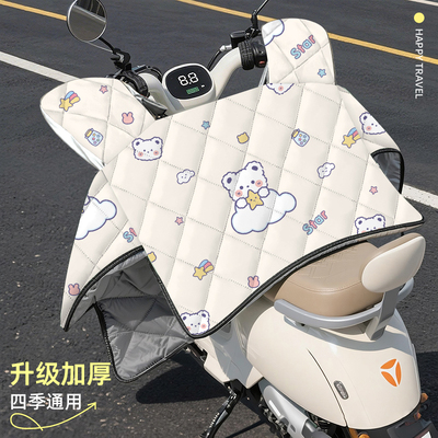 适用雅迪25新款四季夹棉挡风被