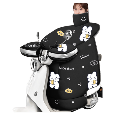 冬季电动车挡风被防水四季通用