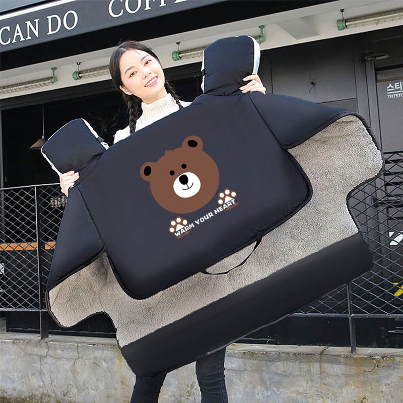 电动车挡风被冬季加绒加厚防水