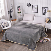 冬季 珊瑚绒毛毯子毛巾被床上用办公室午睡夏凉小盖毯空调薄毯 薄款