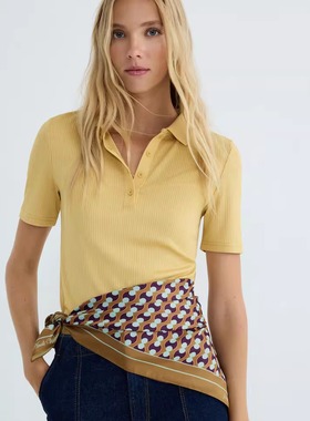 西班牙代购Jo & Mr. Joe几何图案丝巾女欧美风装饰围巾