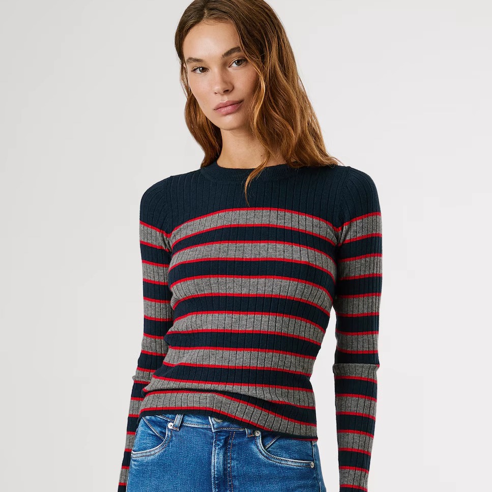 代购elcorteingles条纹针织衫