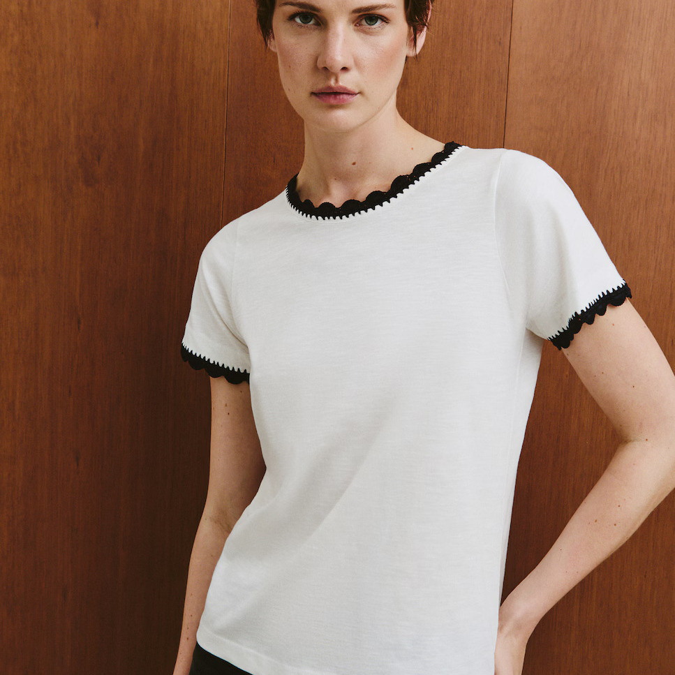 西班牙代购女纯棉短袖T恤