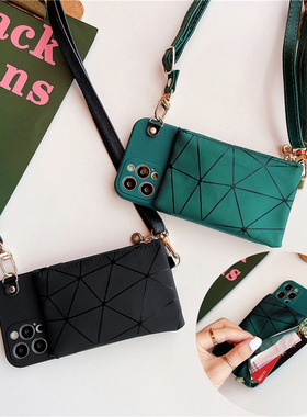 日韩拉链零钱包11适用苹果17promax手机壳包包款iphoneAir可插卡14背包式16plus斜挎12皮质挂绳13女款15P简约