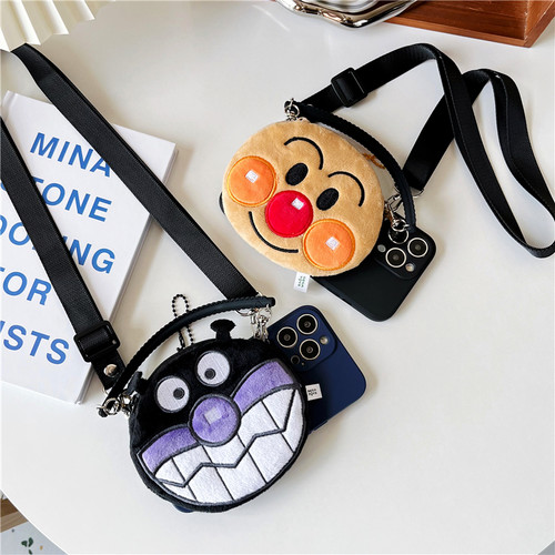 面包超人细菌可斜挎零钱包手机壳
