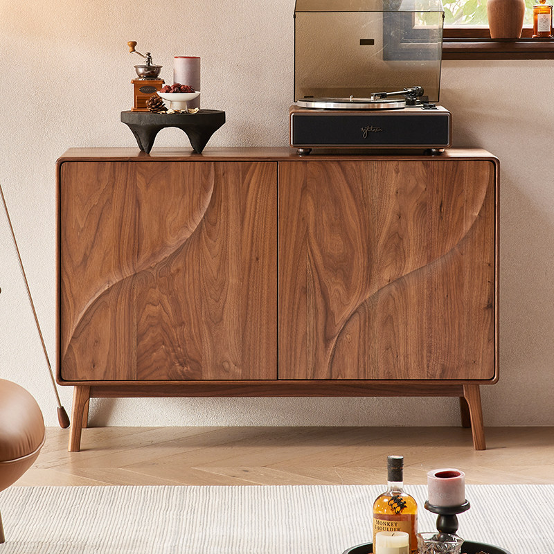 北美黑胡桃木餐边柜实木橱柜家用置物柜餐厅柜子茶柜入户玄关鞋柜,住宅家具,餐边柜,淘宝优惠券,粉丝福利购,淘宝优惠卷