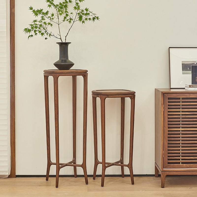 欣雅图北美黑胡桃木全实木花架