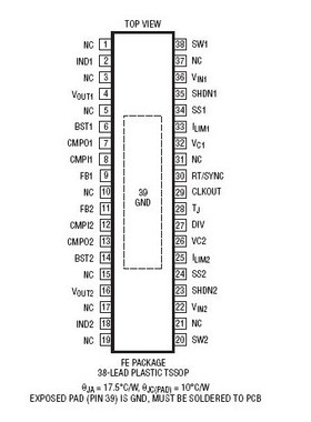 原装  LT3992EFE LT3992IFE LT3992HFE LT3992 TSSOP38现货
