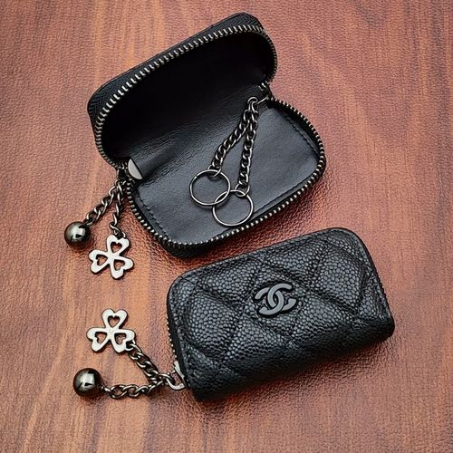 鱼子酱钥匙包女士2025新款真皮