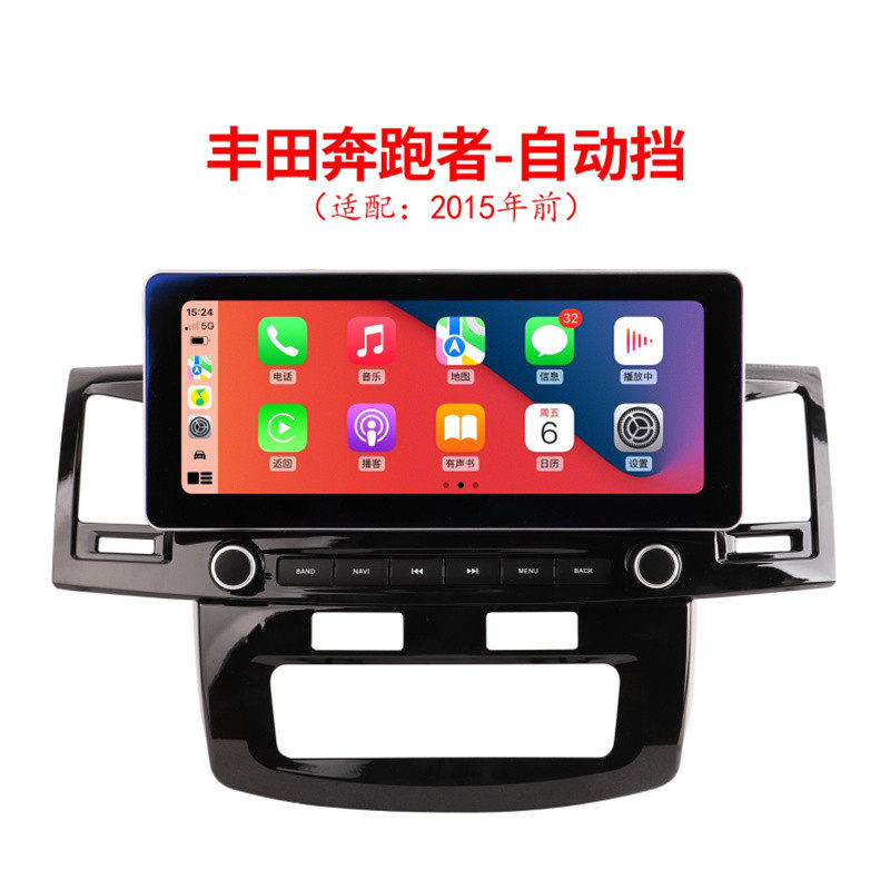 适用于09-15款丰田奔跑者安卓导航一体机播放器12.3寸无线Carplay