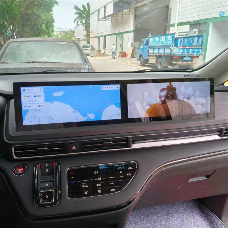 适用本田奥德赛艾力绅安卓导航12.3寸大连屏双屏4+64G内置Carplay