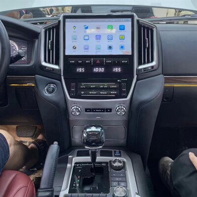 适用08-15款丰田酷路泽LC200陆巡改装套件10寸中控屏八核Carplay