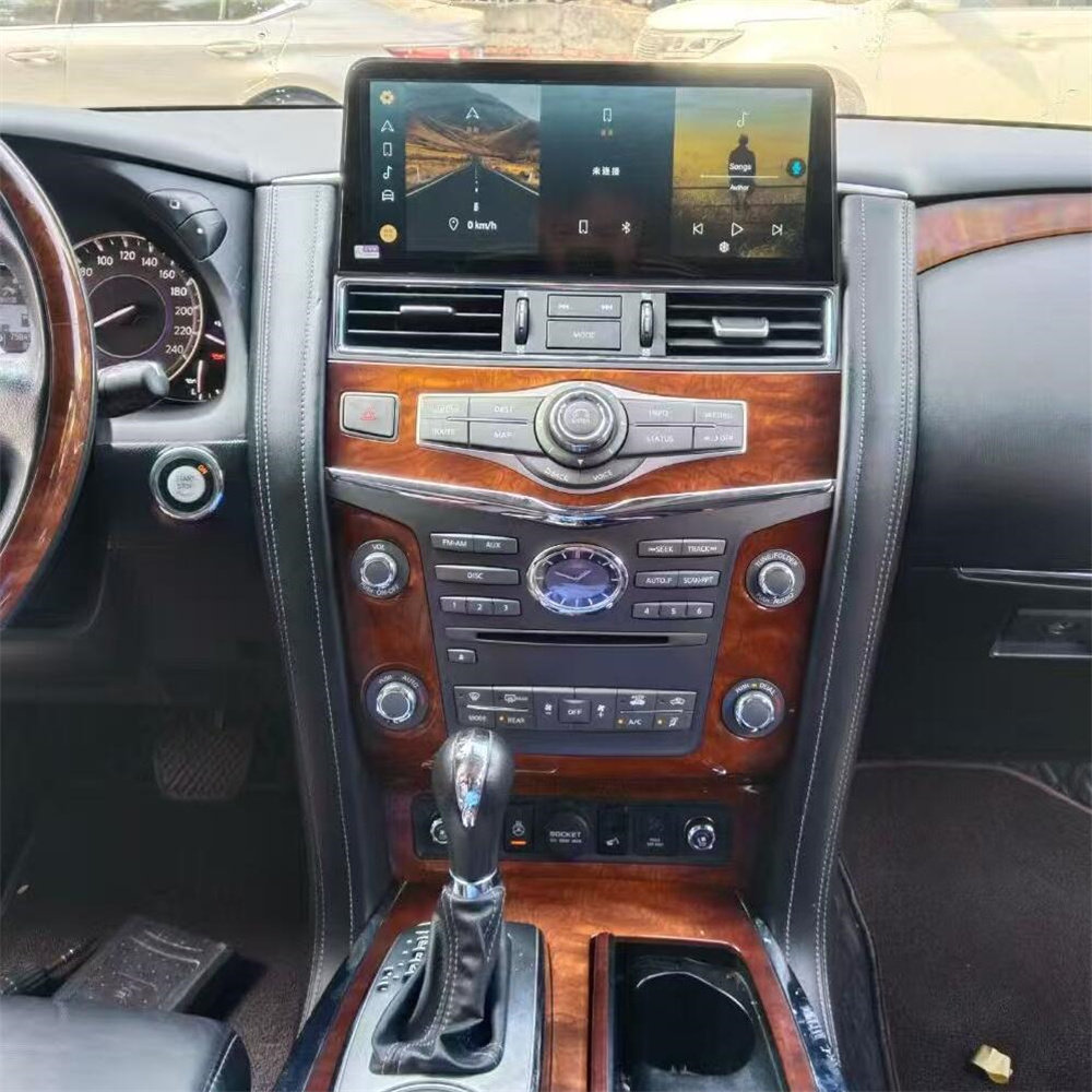 适用于日产途乐Y62英菲尼迪QX56 QX80安卓导航一体机12.3寸播放器