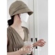 春夏轻薄 防晒渔夫帽女可折叠防紫外线太阳帽防晒帽遮阳棉麻帽子