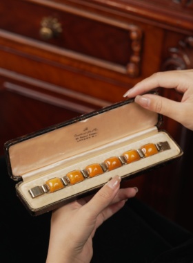 古董首饰｜手链｜蜜蜡