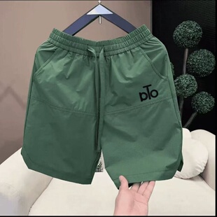 四分裤 简约运动风速干透气宽松休闲短裤 薄直筒裤 夏季 男青年五分裤