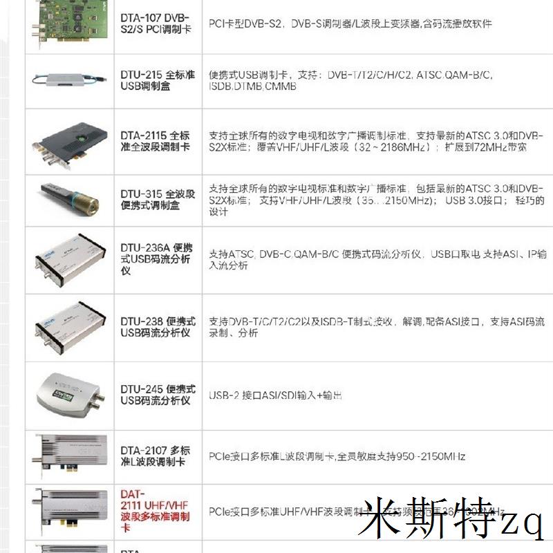 DekTec USB便携式调制器 DTU-215 DTU-235 DTU-245全新议价议价