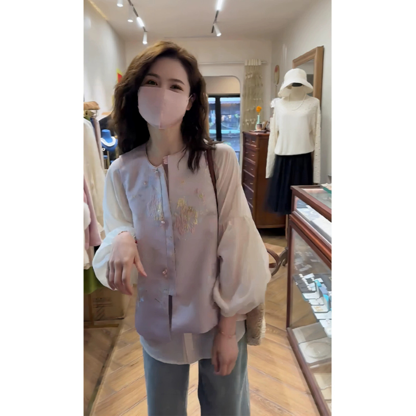 新中式国风马甲衬衫两件套女春秋高级感御姐风套装气质小马夹上衣