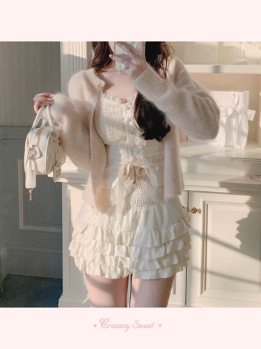 Creamysweet Vintage Bright Heavy Industry Stitching Lace с маленькой подвеской -женской уникальной красотой топ