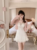 Creamysweet Shell Mousse Press Design Lace Подвеска платье женская сладкая и тонкая юбка на день рождения