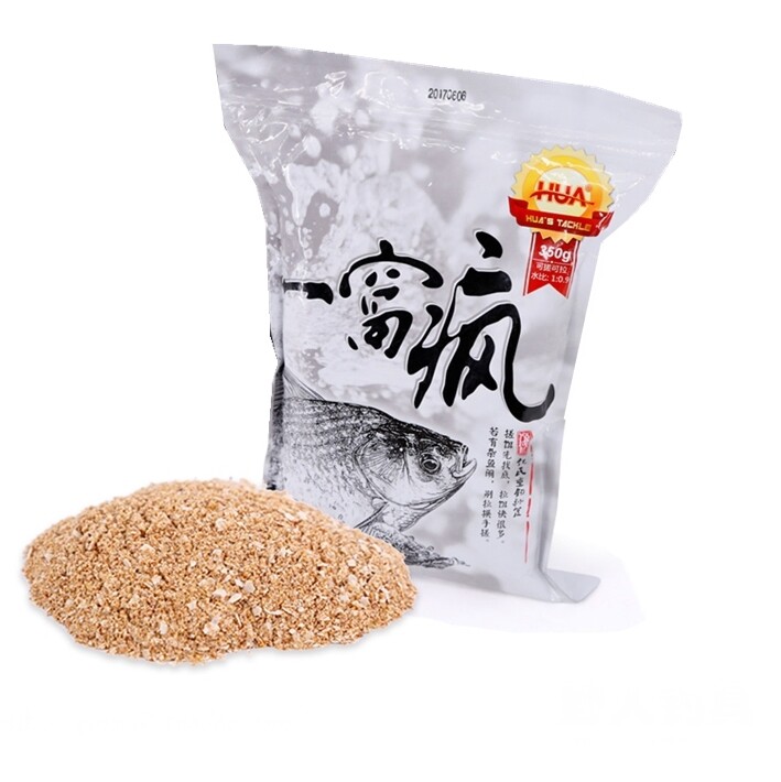 化氏一窝疯鱼饵麸香综合饵野钓鲫鱼鲤鱼饵谷物奶香大板鲫鱼饵350g