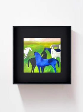 Lucy Schappy丨Horses  复刻版画小众装饰画现代简约艺术高级挂画