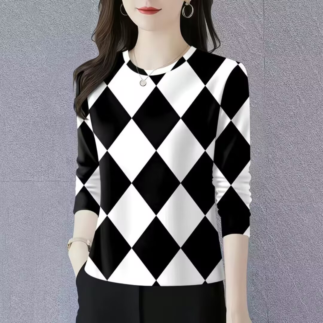 时尚妈妈装遮肚洋气T恤衫