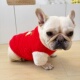 法斗衣服秋冬季 加绒加厚新年衣服喜庆过年卫衣巴哥斗牛犬狗狗衣服