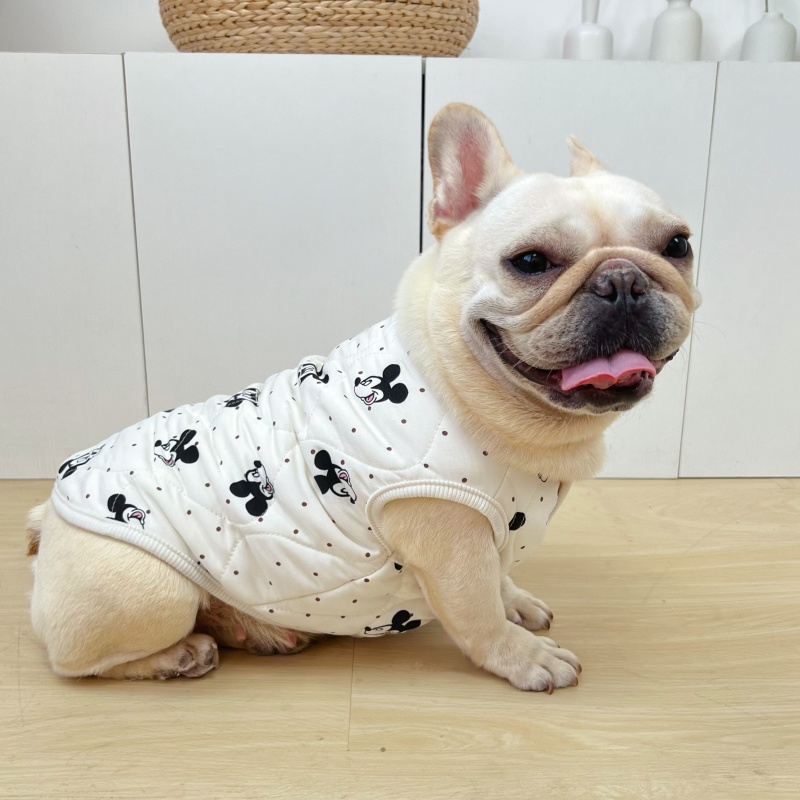 巴哥法斗衣服秋冬装加厚马甲夹棉保暖棉背心斗牛犬大码胖狗狗衣服