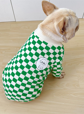 巴哥法斗衣服秋冬T恤纯棉弹力卫衣泰迪比熊雪纳瑞斗牛犬胖狗衣服