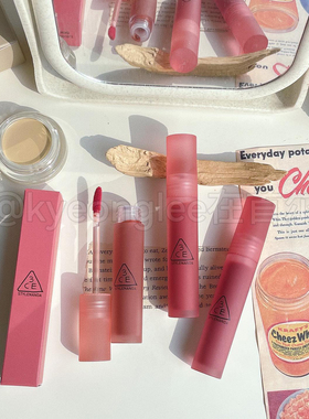 3ce水雾唇釉laydown乌龙奶茶口红earlhour烟粉玫瑰nighttalksepia