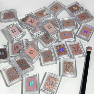 韩国holika惑丽客单色眼影小詹同款试色珠光哑光打底卧蚕腮红高光