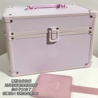 3ce化妆箱周边化妆包粉色藕粉色收纳旅游便携式单肩包官方旗舰店