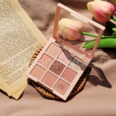 韩国holika眼影01九宫格粉质细腻九色眼影盘哑光珠光 moony daizy