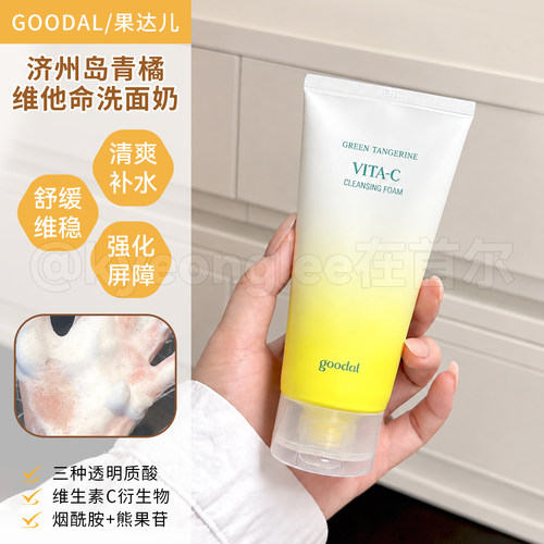 goodal果达儿济州青橘洗面奶润养