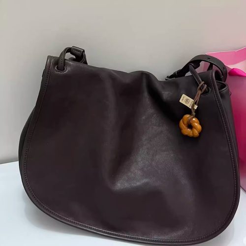 植鞣羊皮信使马鞍包新款HOBO单肩