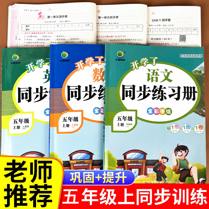 五年级上册语数英人教版