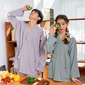 松永春夏汉服和服男女日式 浴衣全棉情侣睡衣家居服套薄款 SPA会所