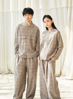 松永男女情侣棉+木棉家居服睡衣