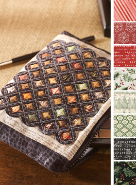 Tim设计 圣诞配色红绿色系 美式复古做旧 折衷主义服装棉布 拼布