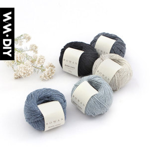 100米 diy手编线50克 denim revive美国罗旺进口编织毛线牛仔棉线