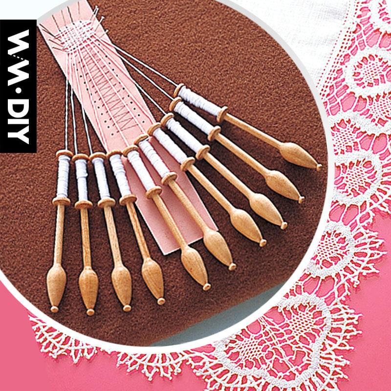 棒槌蕾丝编织 日本进口梭结花边用线梭 梭编梭线轴57-812木线轴