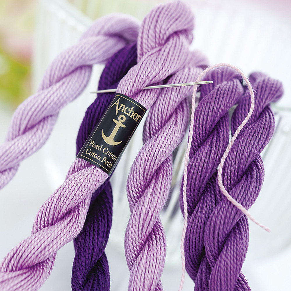 德国安卡Anchor5号线蕾丝手钩线刺绣梭编流苏珍珠棉线一团5克21米
